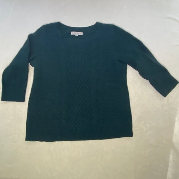 Loft Dark Green Sweater - Picture 1 of 4